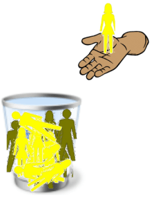 uit de vuilnisbak gehaald